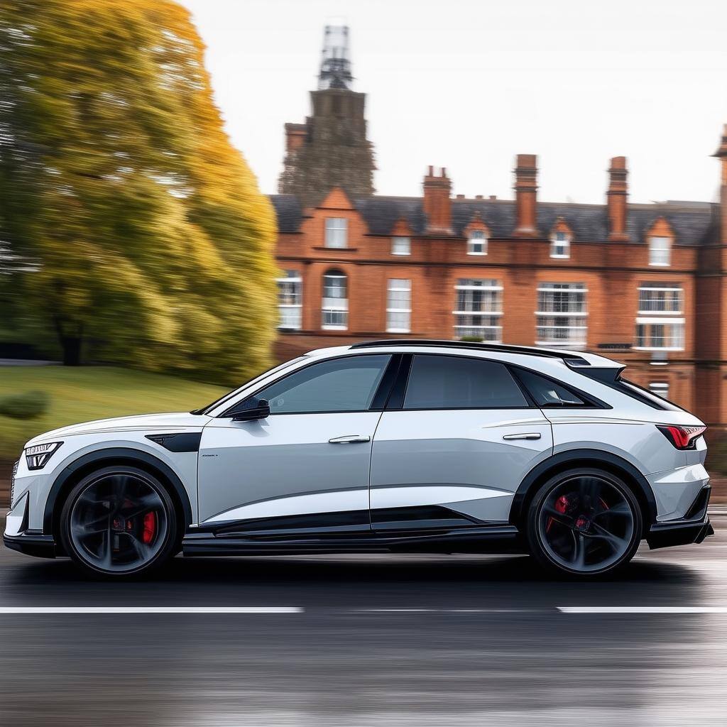 Audi RS Etron UK side view