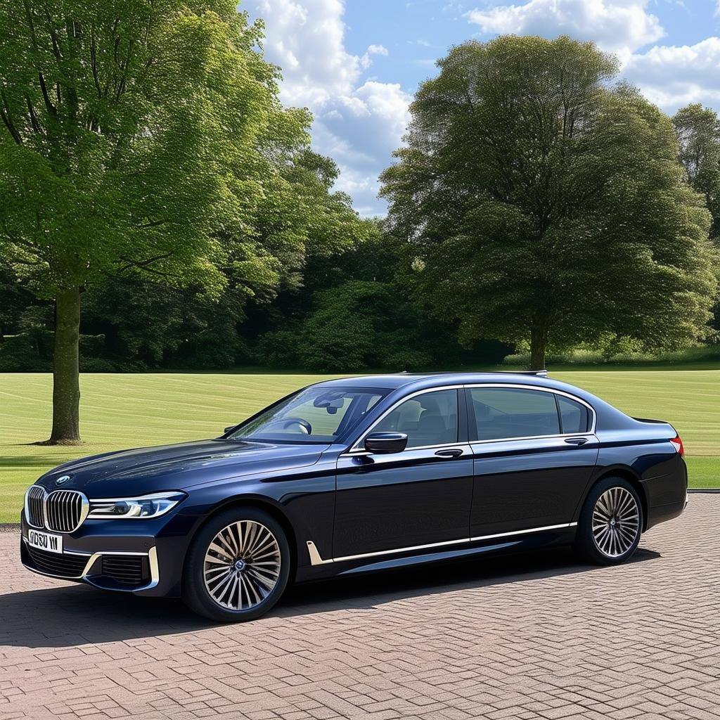 BMW 7 Series UK side view