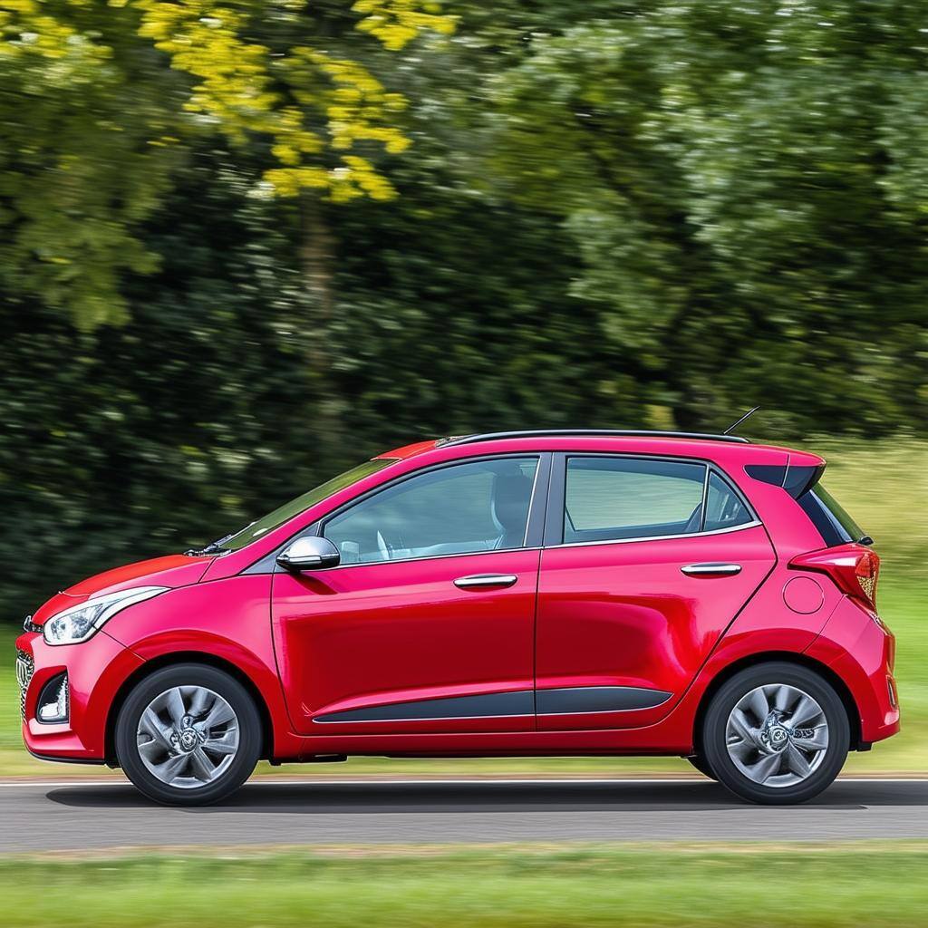 Hyundai I10 UK side view