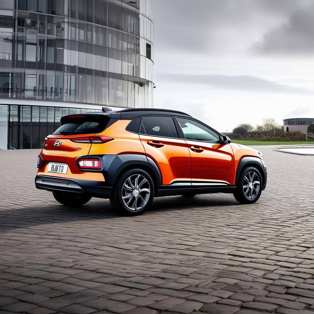 Hyundai Kona UK side view