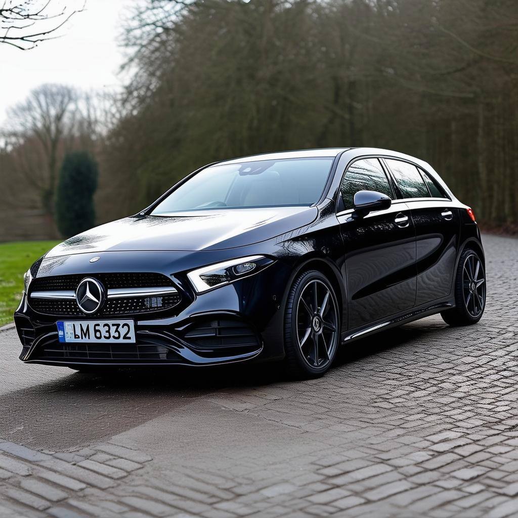 Mercedes a class 180 sport uk side view