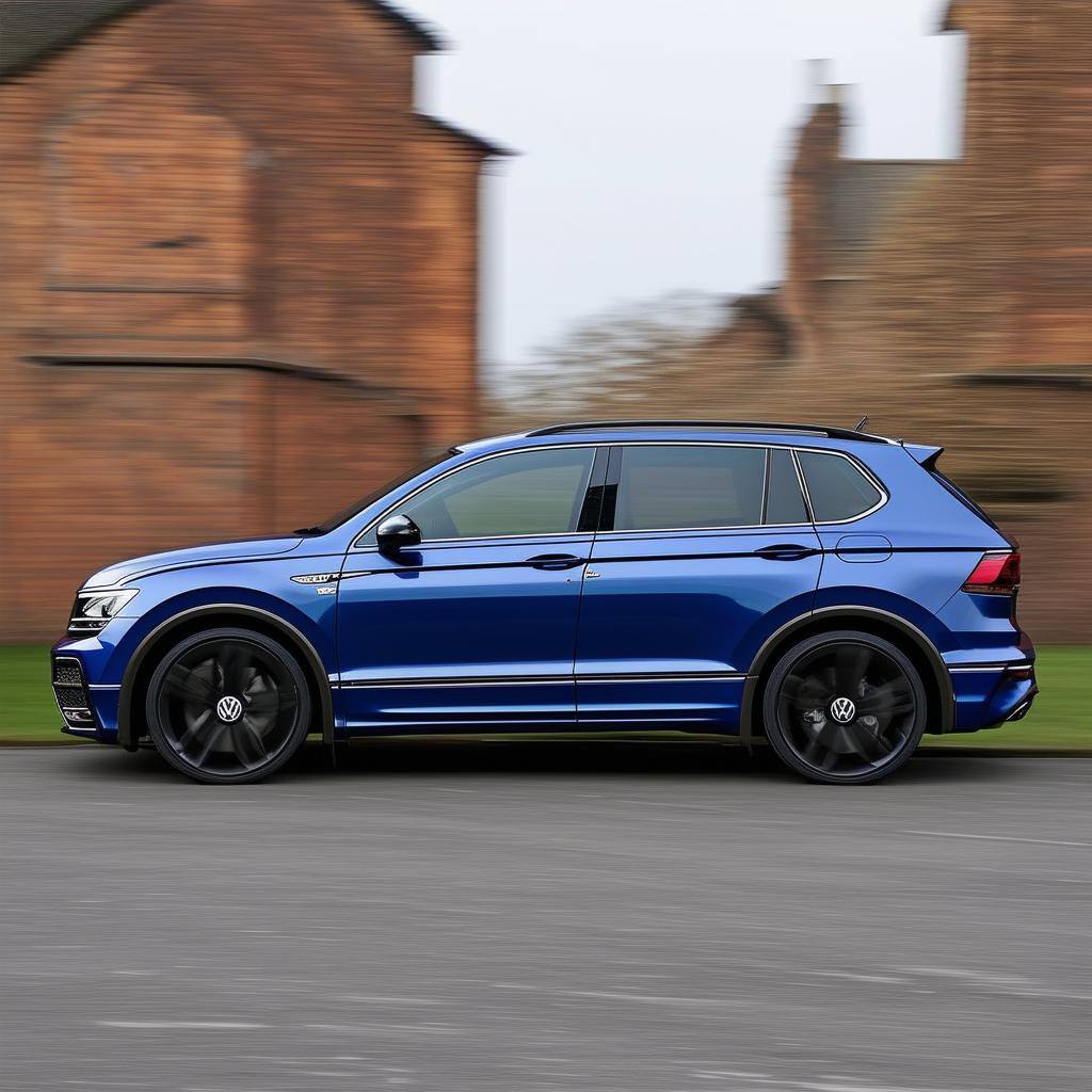 Volkswagen Tiguan R Line UK side view