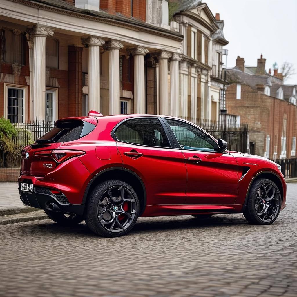 alfa romeo stelvio uk side view