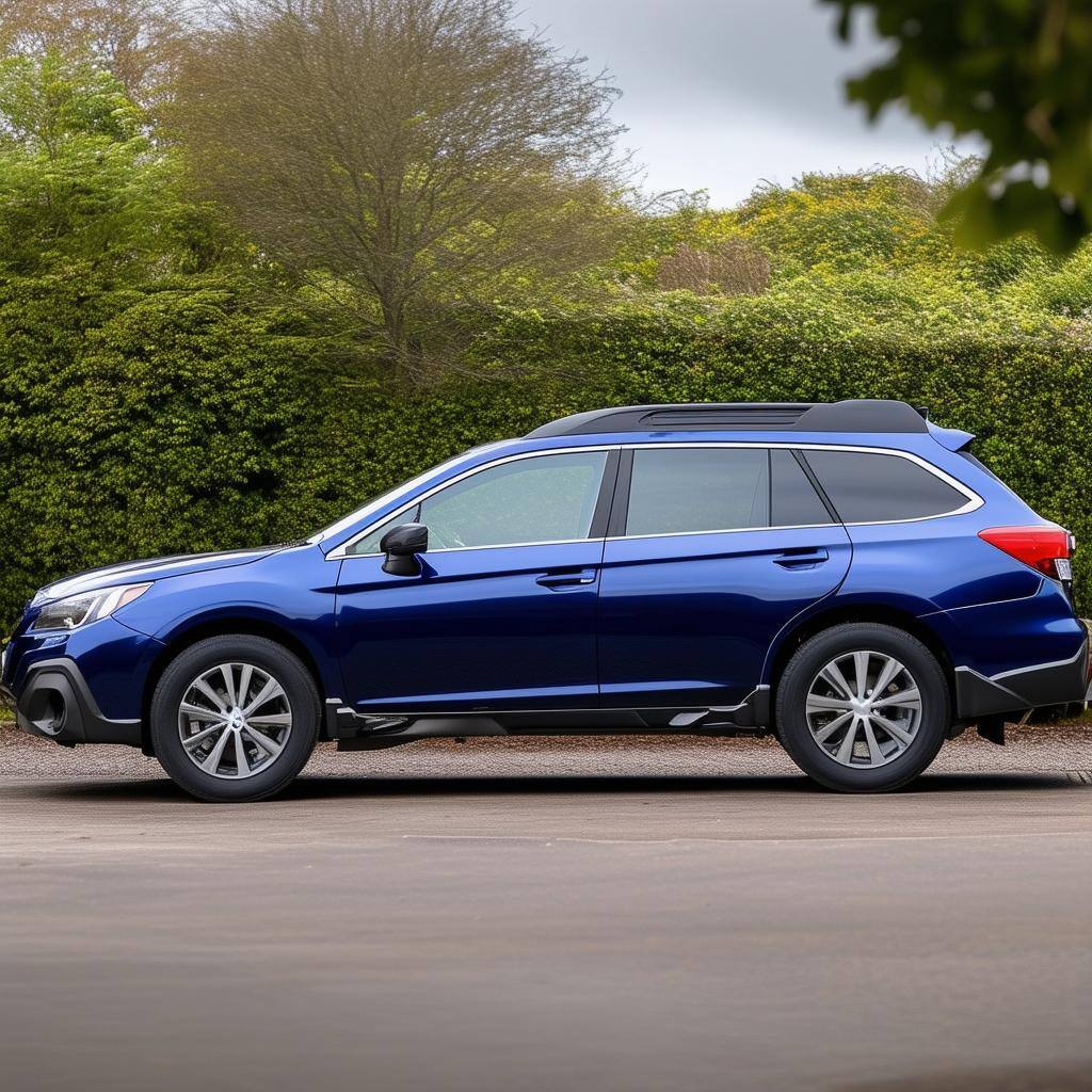 subaru outback UK side view